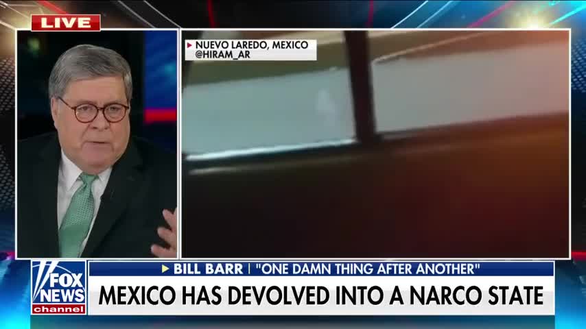 Bill Barr reacts to Hunter Biden news, cartel violence