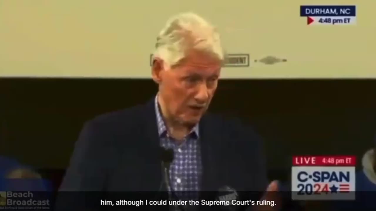 Bill Clinton talking sending himself to GITMO