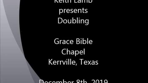 Keith Lamb presents Doubling 12-08-2019