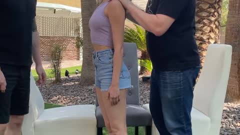When he STANDS ON TOP OF HER!
