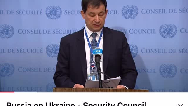 Russia on Ukraine - Security Council Media Stakeout.