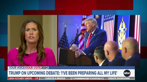 Trump will show up at the debate ‘from a position of strength’: Gov. Sarah Sanders