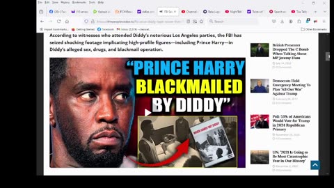 FBI Seize Diddy Tape ‘Worse Than Frazzledrip’ Involving Prince Harry