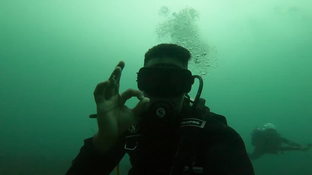 Searching for diving spot