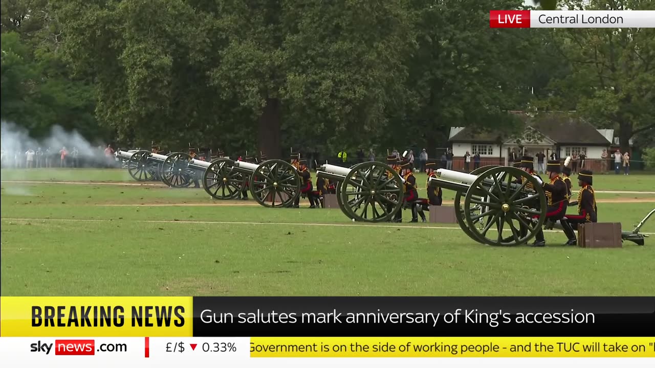 41-gun salute in London marks King's accession to the throne