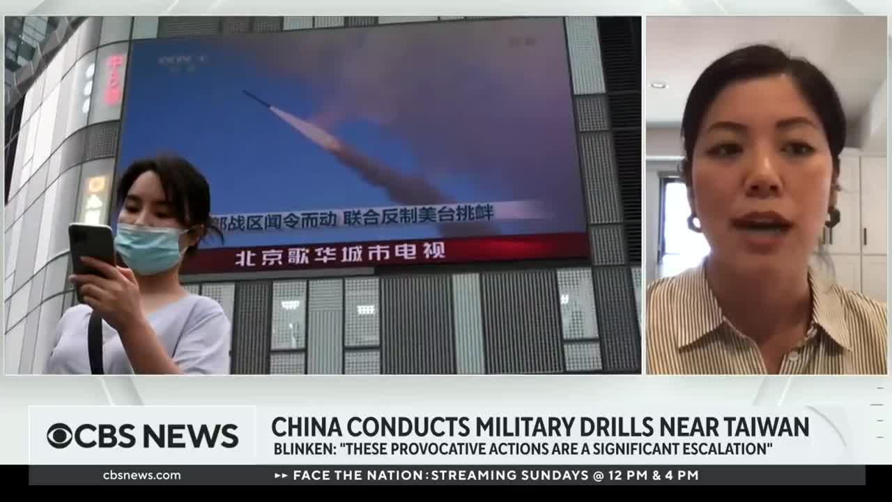 U.S. tensions with China rise as Beijing conducts military drills near Taiwan