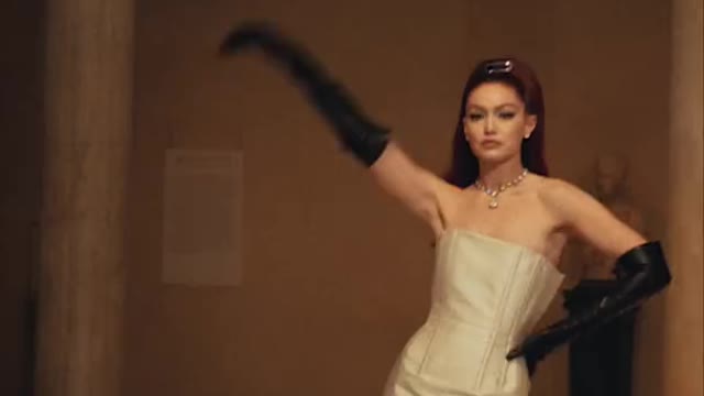 Gigi Hadid Poses at the Met Gala