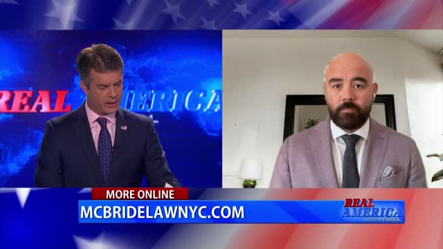 REAL AMERICA -- Dan Ball W/ Attorney Joseph McBride, Jan. 6th Defendant Acquitted, 4/8/22