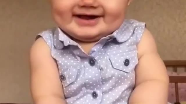 OMG so cute cute Baby laughing video