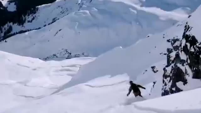 cool aerial skiing