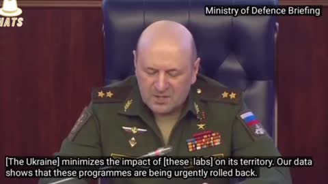 Russian military of defense briefing.