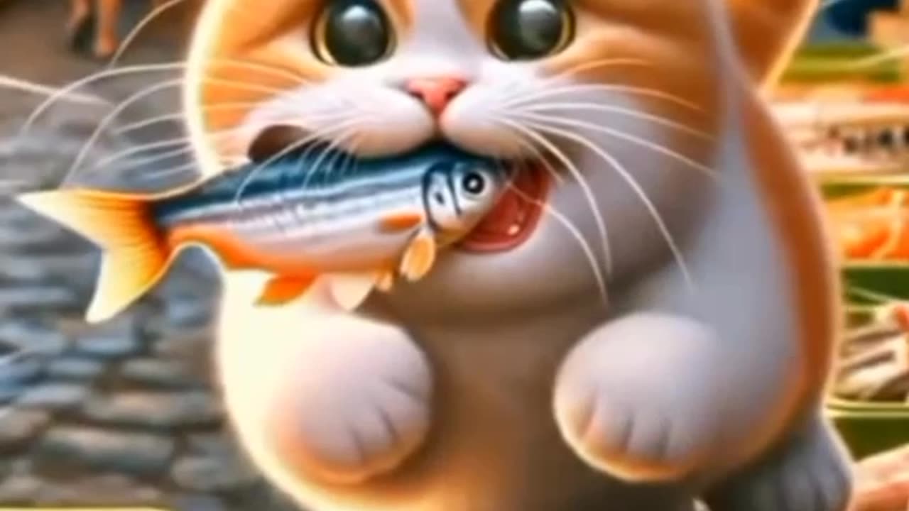 Hungry kitten