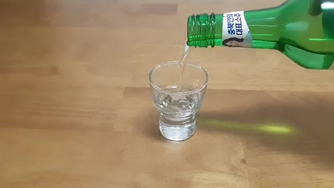 A cup of soju