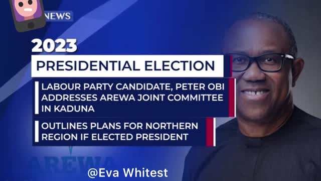 Peter Obi Presidential candidate of the Labour Party addresses the Northern Nigeria