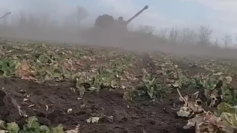 Massive Ukrainian Artillery Barrage