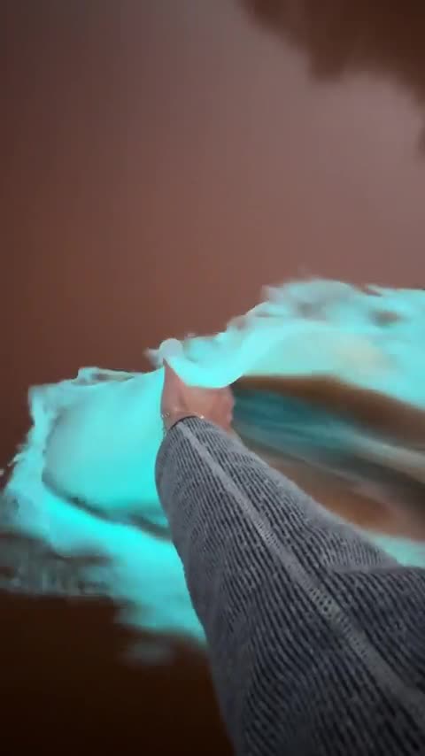 Bioluminescent phenomenon Lillesand, Norway