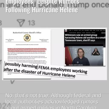 Fact Check: NO Evidence Armed Militias Are 'Hunting FEMA Employees,' Despite Rumors After Hurricane