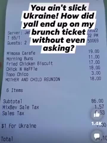 Dallas TX: Customers Charged an Extra $1 “for Ukraine” Without Asking