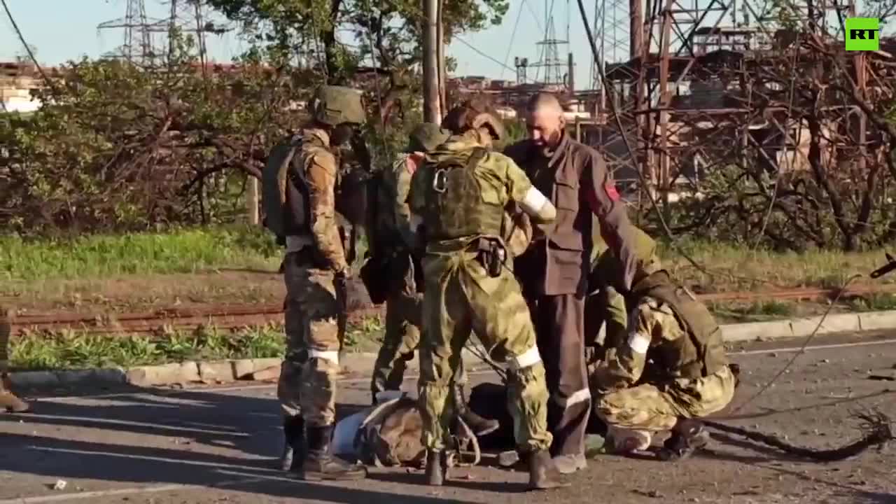 Ukrainian nationalists who left the territory of the Azovstal plant surrendered.