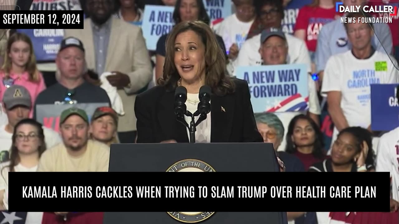 Kamala Harris Cackles When Trying To Slam Trump Over Health Care Plan