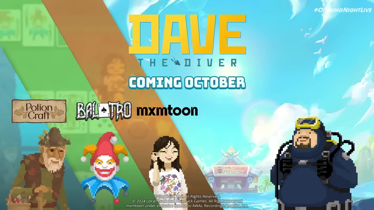 Dave the Diver - Balatro, Potion Craft & Mxmtoon Collaboration Announcement Trailer | gamescom 2024