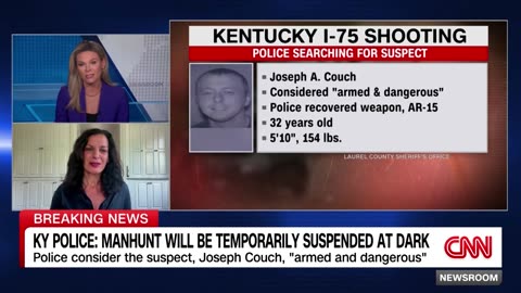 Suspect named in Kentucky highway shooter, manhunt ongoing