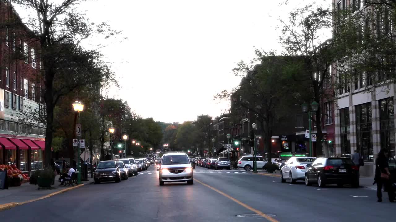 Cars Driving On Main Crossing Road In My City