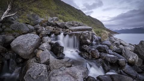 waterfall from sula norway