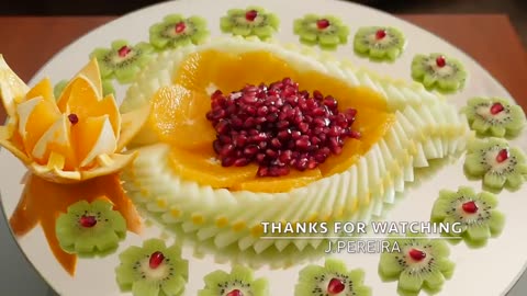 How to make a Sliced ​​Fruit Platter | Fruit Carving design