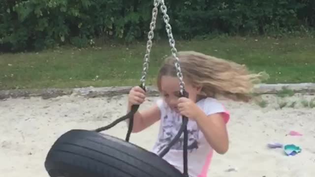 Sweet child planning in the park