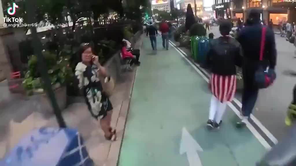 Get the f$%k out of the bike lane.