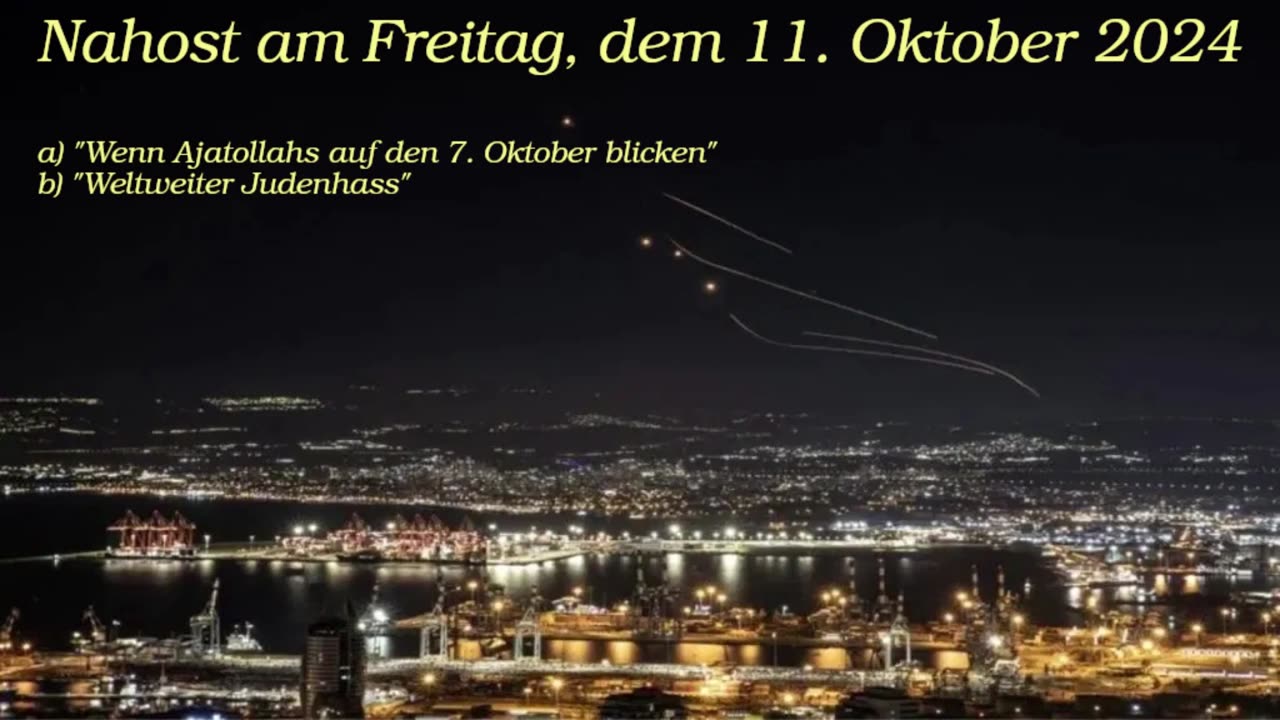 Nahost am Freitag, dem 11. Oktober 2024