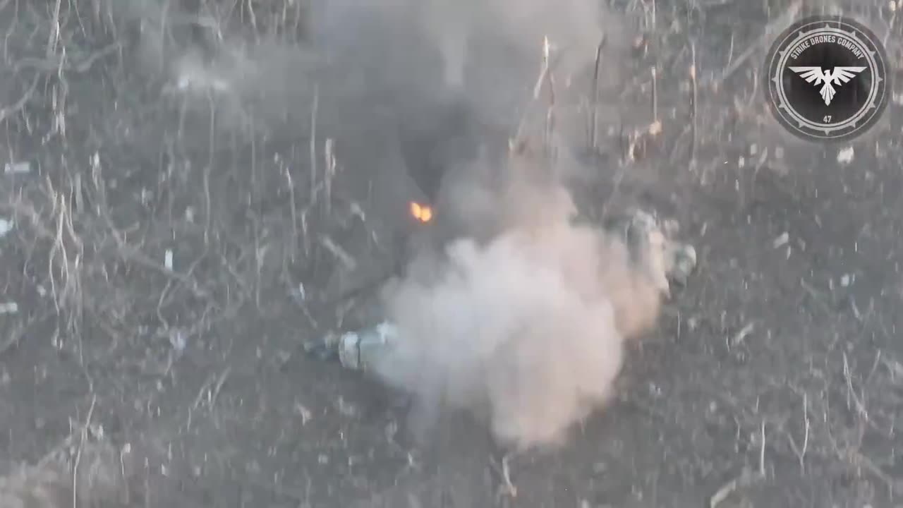 Destruction of the Russian assault group by the FPV drones ...