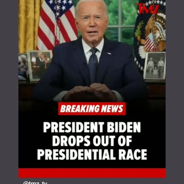 Joe biden drop out the race kamala harris is in trump will defeat her no doubt about it 7/21/24