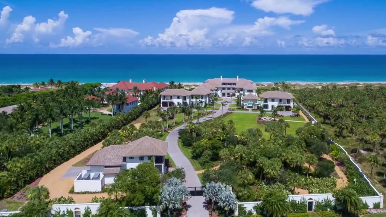 AMAZING MEGA oceanfront mansion in Florida