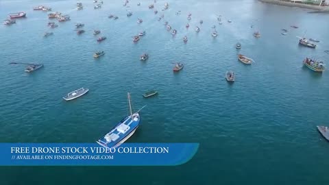 Beautiful Ocean view of boats