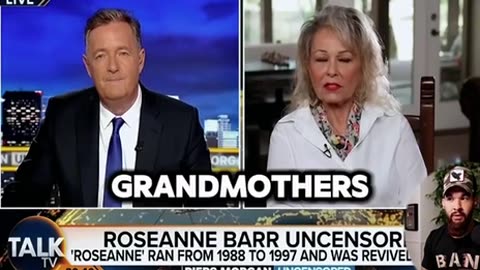 Rosanne Barr Goes Off On Piers Morgan! She Wasn't Playing Pt 1