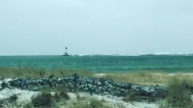 Windy day in Ludington, Mi