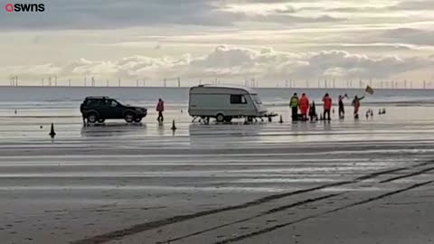 Brave biker returns to scene of horrific accident to perform heroic lap