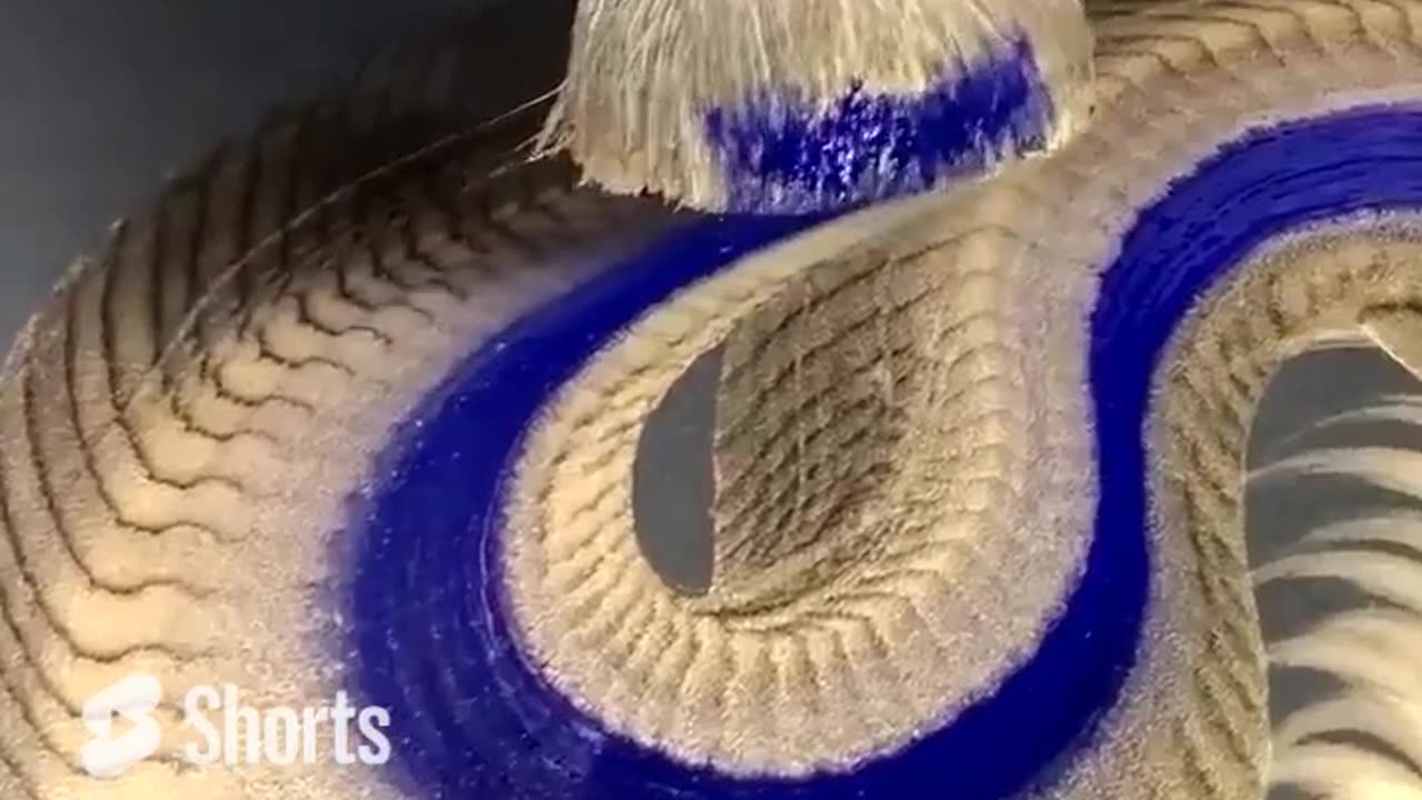 Artist Keisuke Teshima paints a dragon in one stroke using the Japanese Ippitsuryu technique