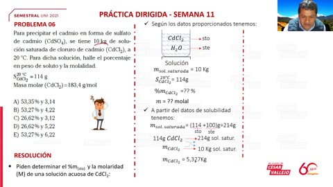 SEMESTRAL VALLEJO 2021 | Semana 11 | Química