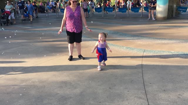 2 year old at Sea World