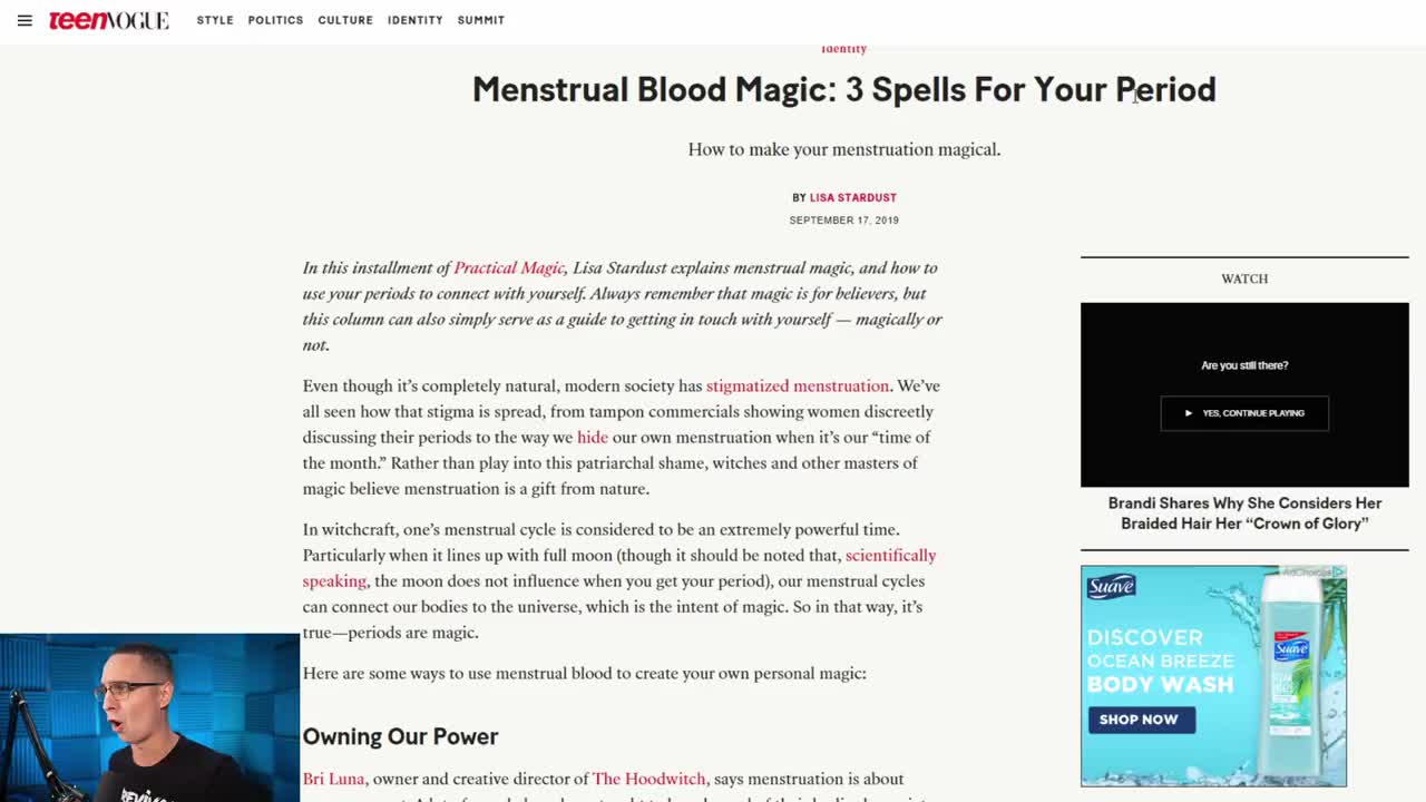 TEEN VOGUE teaches WITCHCRAFT & blood spells?!