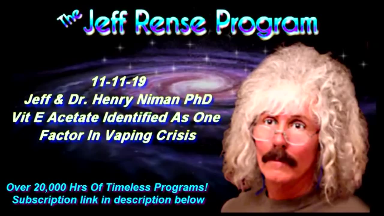 Jeff & Dr Henry Niman PhD - Vit E Acetate Identified As One Factor In Vaping Crisis