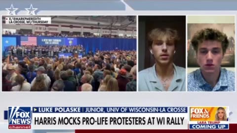 The two pro-life protesters that were mocked at the Harris rally in WI were interviewed