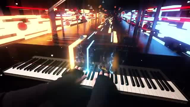 Beautiful Piano Piece Played With The Mesmerizing Visuals