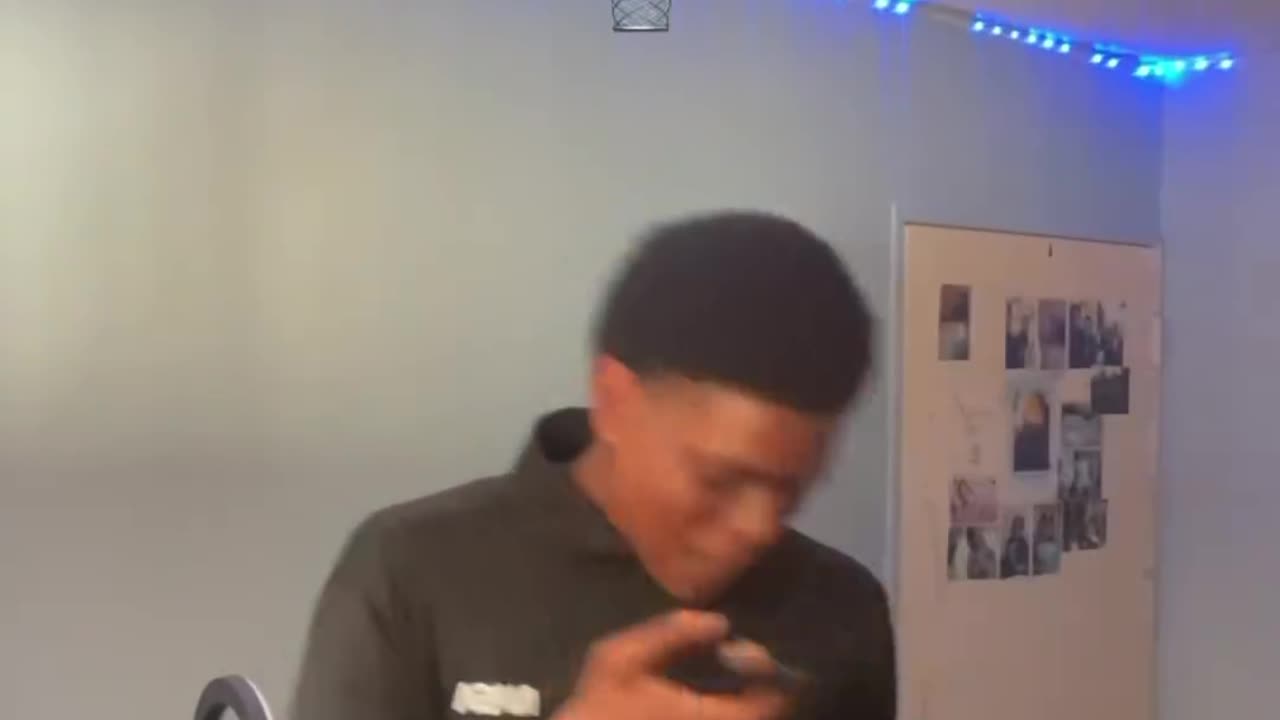 Pov recording a voice note to your girl in a deep voice but you using a cheap phone