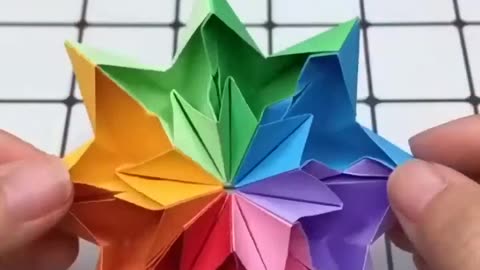 Paper Crafts | Origami Flip flower