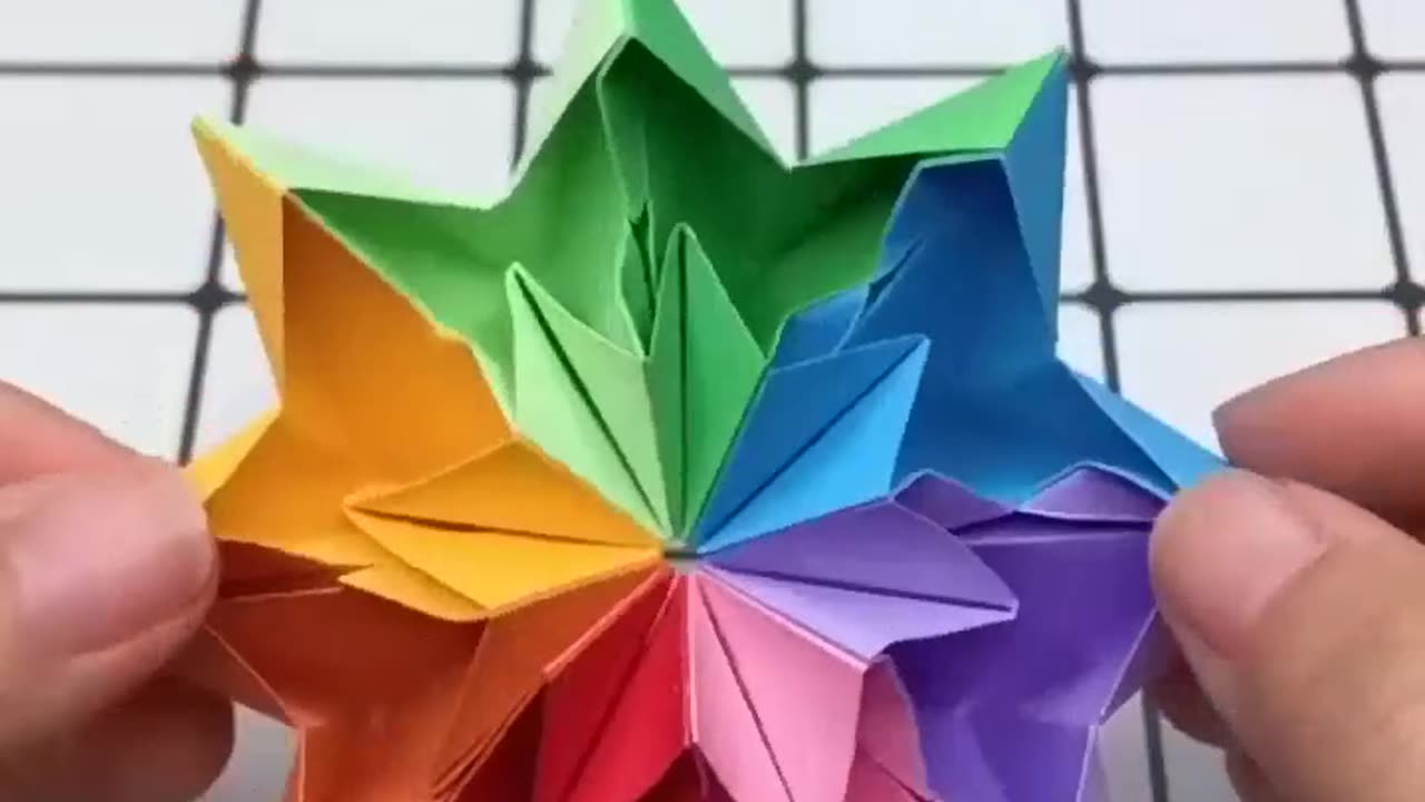 Paper Crafts | Origami Flip flower