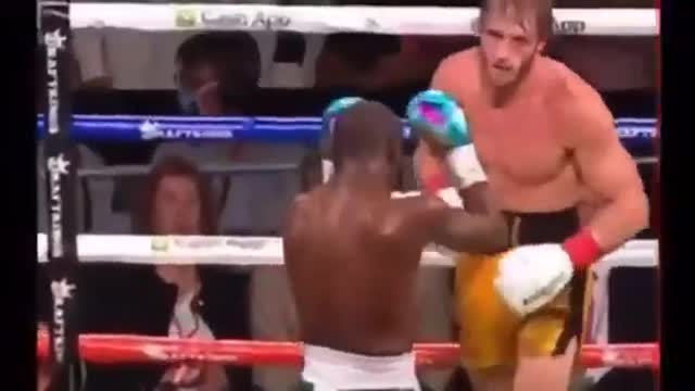 FLOYD MAYWEATHER KNOCKS OUT LOGAN PAUL AND HOLD HIM